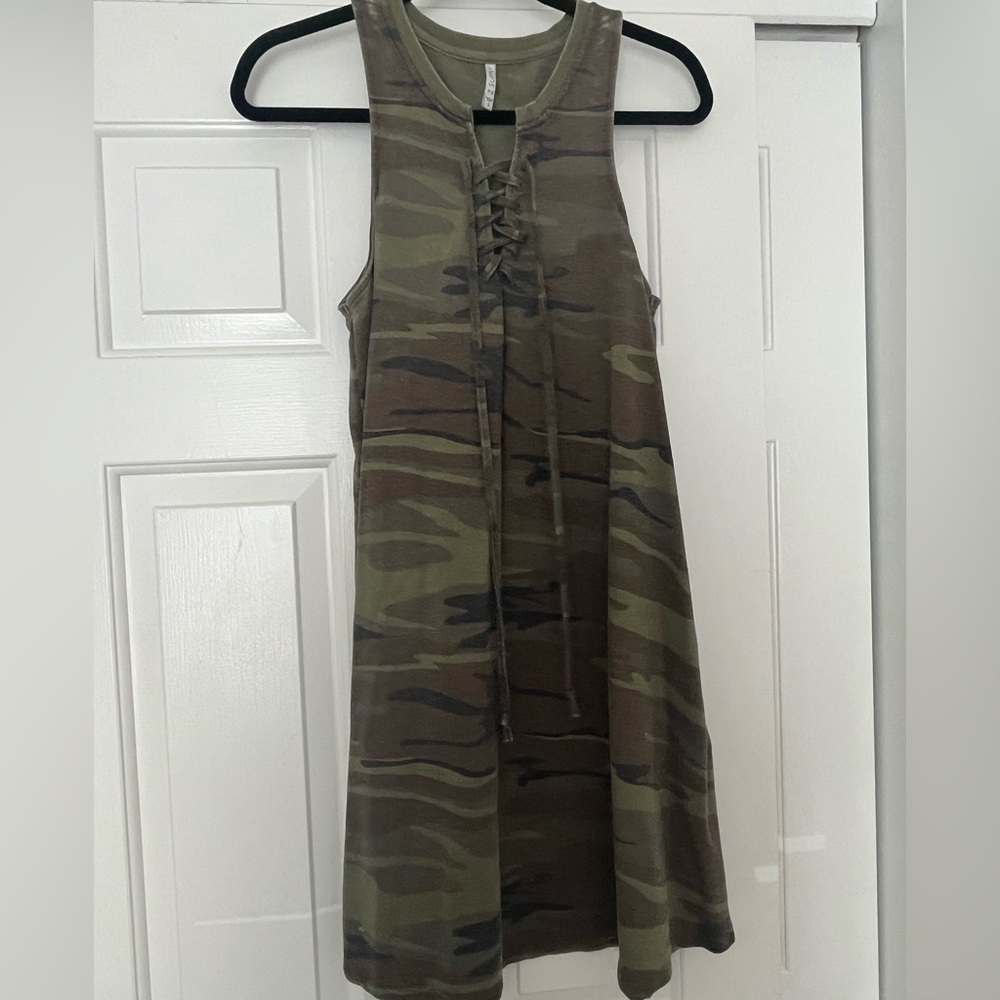 Z Supply Camo Tshirt Dress